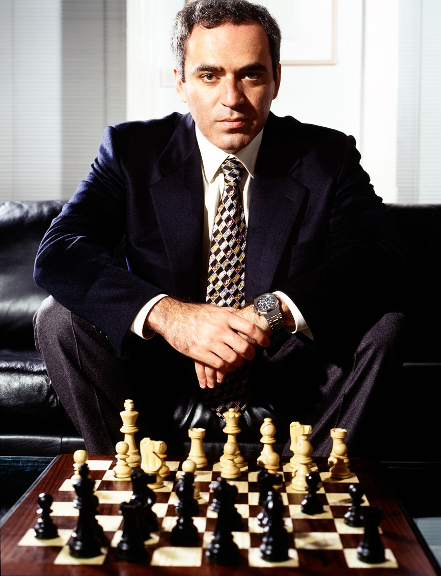 Garry Kasparov portant une Audemars Piguet Royal Oak