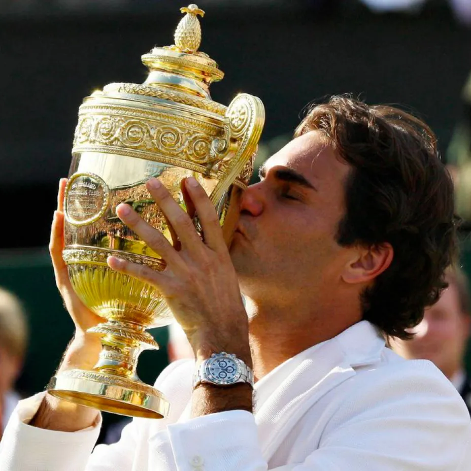 Roger Federer avec sa Rolex Daytona