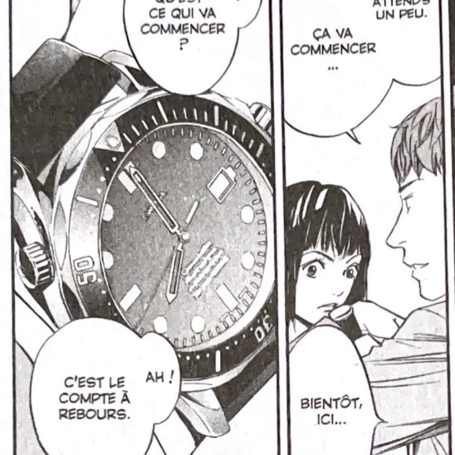 Omega Seamaster 300m porté par Shizuku Kanzaki dans les Gouttes de Dieu