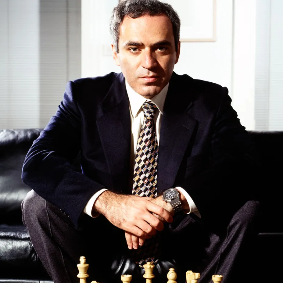 Garry Kasparov portant une Audemars Piguet Royal Oak